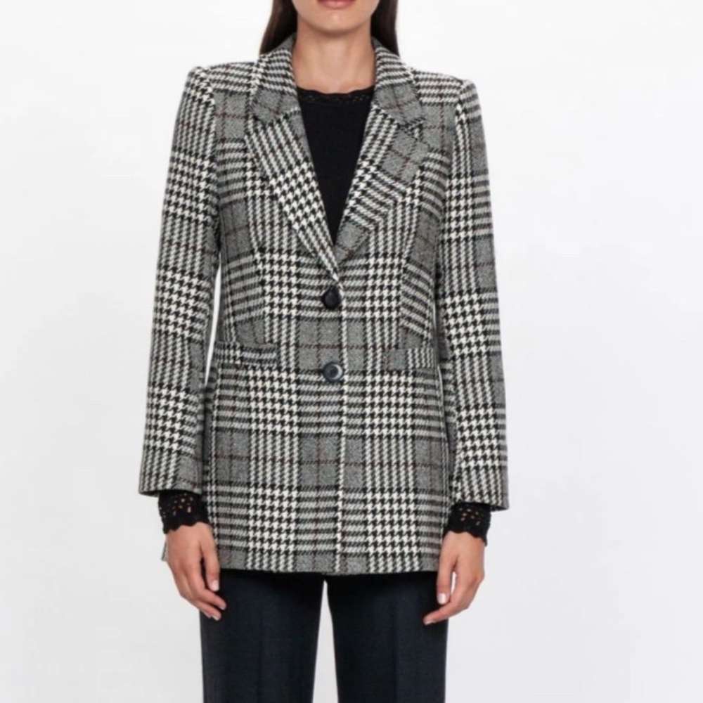 Jules & Leopold Plaid Two Button Blazer Jacket